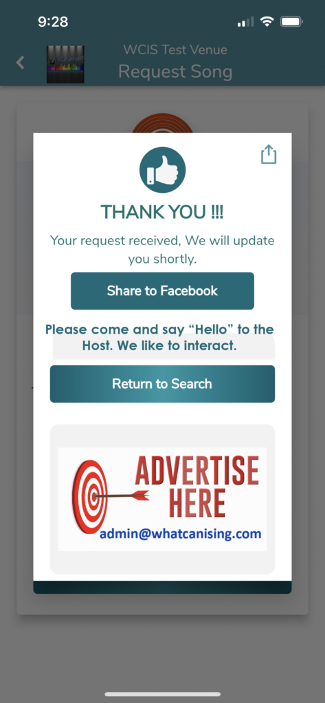 Custom Message to Singers, image 1